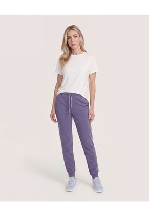 Jogger Unicolor  Para Mujer Morado Ostu