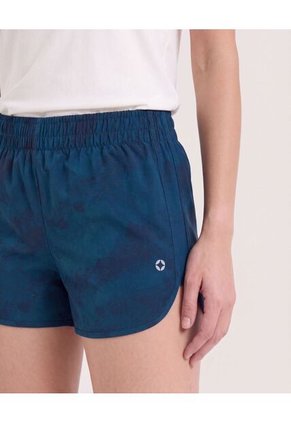 Short Estampado Difuminado  Para Mujer Azul Ostu
