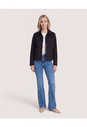 Chaqueta Con Bolsillos  Para Mujer Negro Ostu