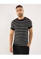 Camiseta Para Hombre Manga Corta Cuello Redondo Color Negro Marca Ostu #60091594 de Ostu