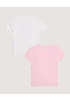 Camiseta Pack X2 Para Niña  Infantil Niña Negro Ostu