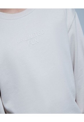 Buzo Para Niña Cuello Redondo Color Beige Marca Ostu #90060108