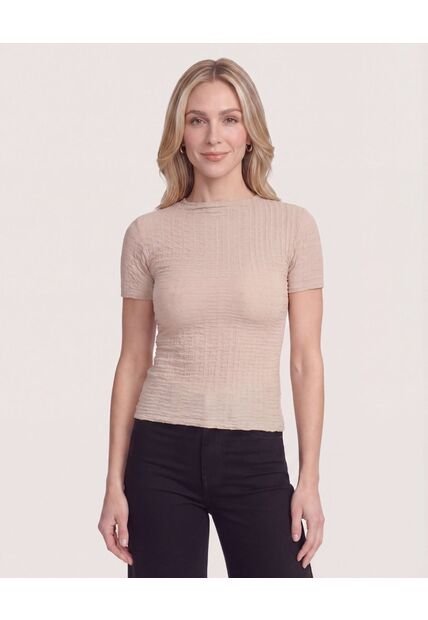 Camiseta Con Textura  Para Mujer Piel Ostu