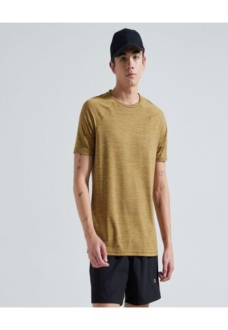 Camiseta Para Hombre Manga Corta Color Naranja Marca Ostu #60091020 Ostu