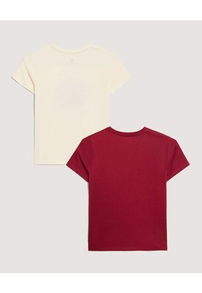 Duo De Camisetas Para Niña  Infantil Niña Negro Ostu