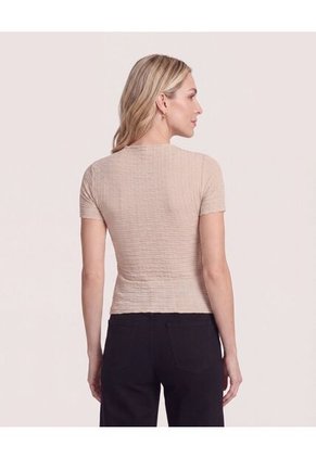 Camiseta Con Textura  Para Mujer Piel Ostu