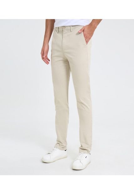 Pantalón Para Hombre Chino Color Beige Marca Ostu #60070297