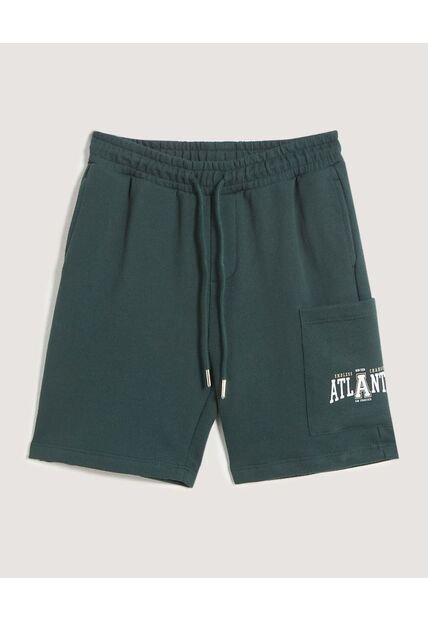Bermuda Infantil Niño Regular Corto Color Verde Marca Ostu #80100062