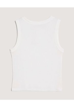 Camiseta Tipo Tank Para Niña  Infantil Niña Crema Ostu