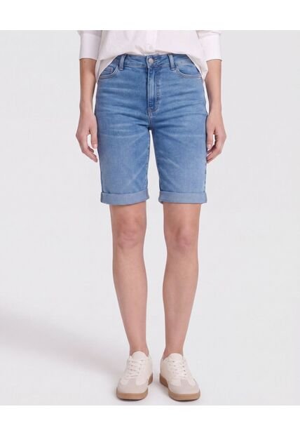 Bermuda Denim  Para Mujer Azul Ostu