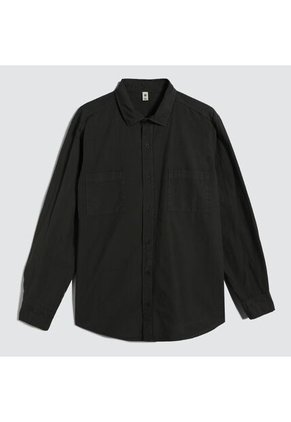 Camisa Para Hombre Manga Larga Con Bolsillo Color Verde  Marca Ostu #60010673