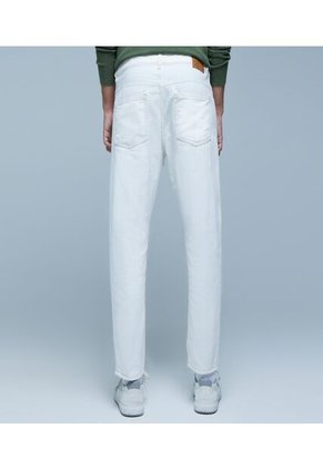 Jean Para Hombre Carrot Color Blanco Marca Ostu #60160323