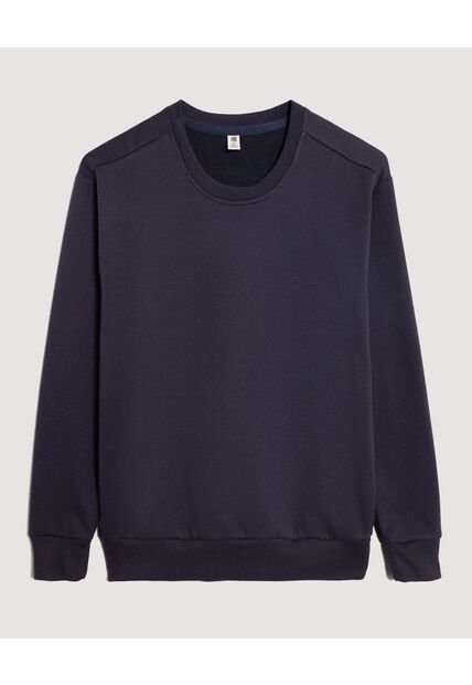 Buzo Unicolor Cuello Redondo Para Niño  Infantil Niño Azul Ostu