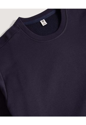 Buzo Unicolor Cuello Redondo Para Niño  Infantil Niño Azul Ostu