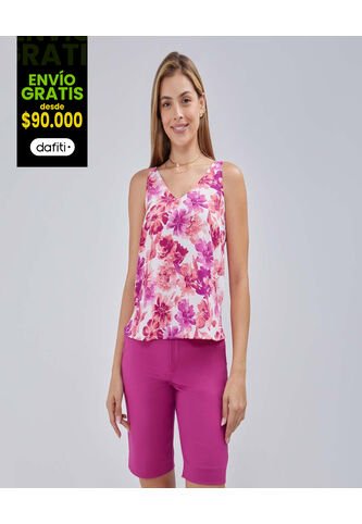 Blusa Para Mujer Manga Sisa Color Rosado Marca Ostu #40120997 Ostu