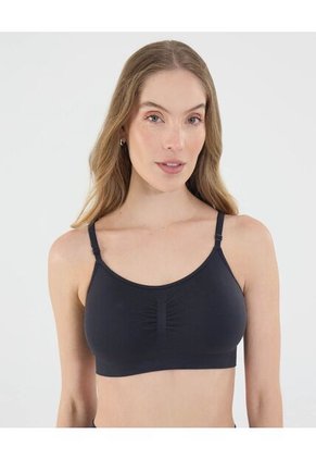 Top Para Mujer Seamless Con Copas Color Negro Marca Ostu #40220400