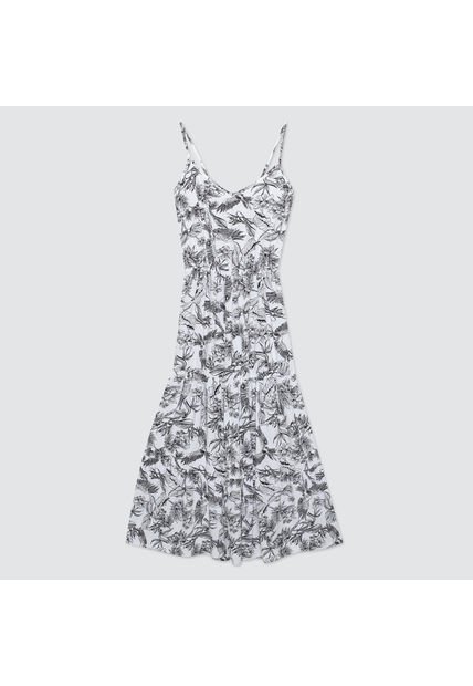 Vestido Mujer Ostu M/S Blanco Viscosa