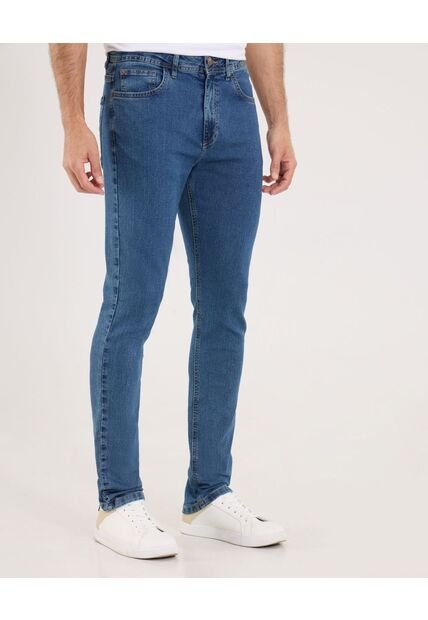 Jean Para Hombre Skinny Color Azul Medio Marca Ostu #60160380