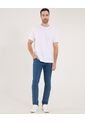 Jean Para Hombre Skinny Color Azul Medio Marca Ostu #60160380 de Ostu