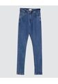 Jean Para Hombre Skinny Color Azul Medio Marca Ostu #60160380 de Ostu