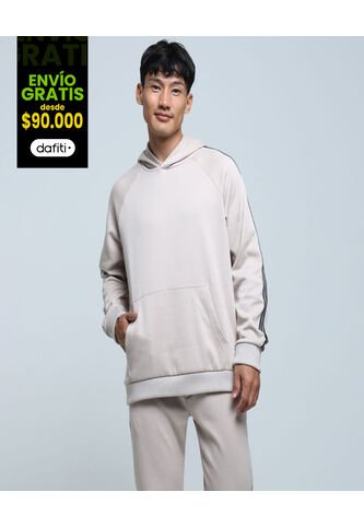 Buzo Para Hombre Hoodie Color Beige Marca Ostu #60060424 Ostu