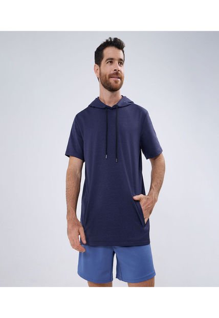 Camiseta Para Hombre Manga Corta Color Azul  Marca Ostu #60091383