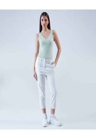 Pantalon Para Mujer Capri Color Blanco Marca Ostu #40070442 Ostu