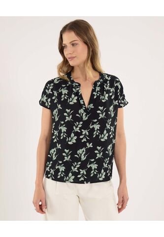 Blusa Para Mujer Manga Sisa Color Negro Marca Ostu #40120925 Ostu