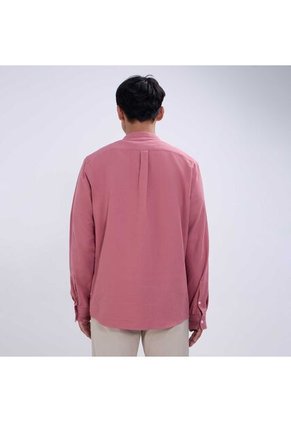 Camisa Para Hombre Manga Larga Con Bolsillo Color Terracota Marca Ostu #60010722