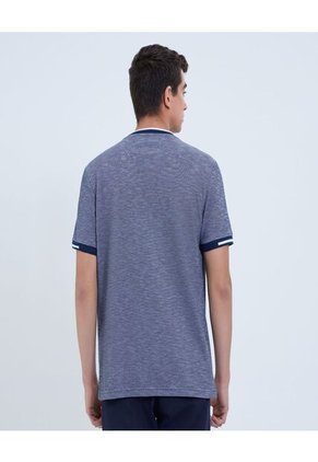 Camiseta Para Hombre Manga Corta Cuello Redondo Color Azul Marca Ostu #60091583