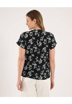 Blusa Para Mujer Manga Sisa Color Negro Marca Ostu #40120925