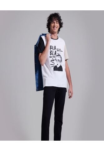 Camiseta Para Hombre Manga Corta Color Blanco Marca Ostu #60090889 Ostu