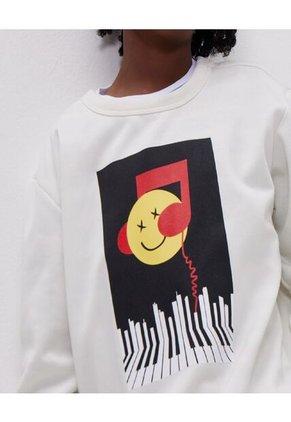 Buzo Para Niño Cuello Redondo Color Blanco Marca Ostu #80060099