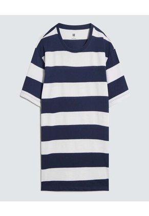 Camiseta Para Hombre Manga Corta Color Azul  Marca Ostu #60091421