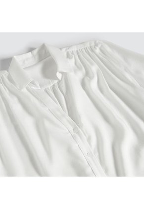 Blusa Mujer Ostu M/C Blanco Viscosa