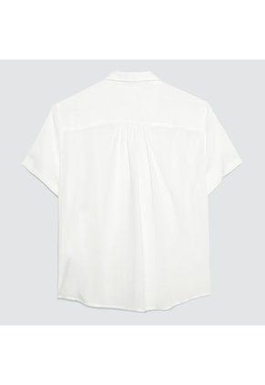 Blusa Mujer Ostu M/C Blanco Viscosa