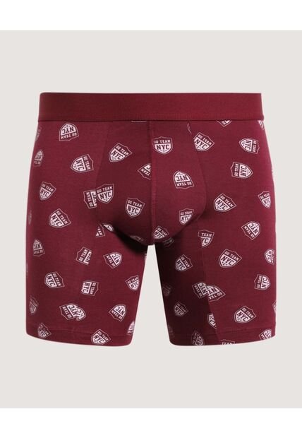 Boxer  Para Hombre Filete Medio Algodón Color Vino Marca Ostu #60000508