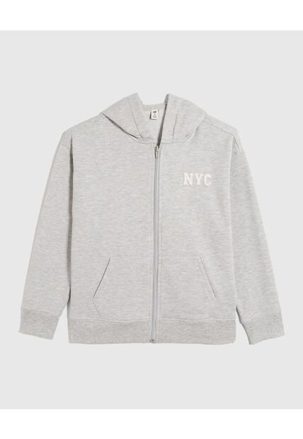 Buzo Infantil Niña Zipper Color Gris Marca Ostu #90060140