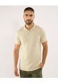 Polo Para Hombre Cuello Tejido Sin Bolsillo Color Avena Marca Ostu #60110821 de Ostu