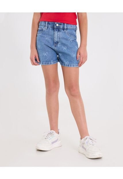 Short  Infantil Niña Mom Color Azul Marca Ostu #90190053