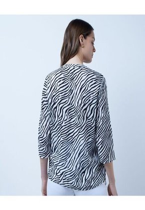 Blusa Para Mujer Manga 3/4 Color Blanco Marca Ostu #40120932