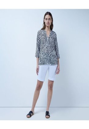 Blusa Para Mujer Manga 3/4 Color Blanco Marca Ostu #40120932