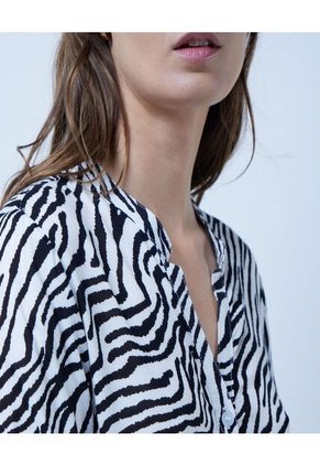 Blusa Para Mujer Manga 3/4 Color Blanco Marca Ostu #40120932