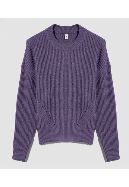 Saco Para Mujer Cuello Redondo Color Morado Marca Ostu #40330079