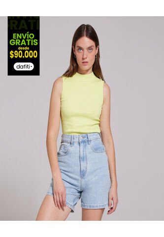 Camiseta Para Mujer Manga Sisa Color Verde  Marca Ostu #40091648 Ostu