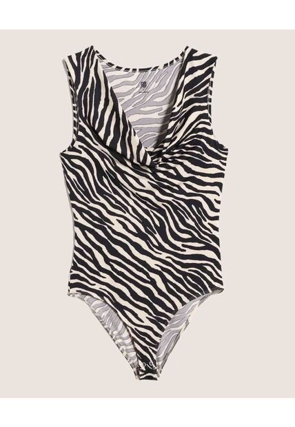 Body  Para Mujer Manga Sisa Color Negro Marca Ostu #40200236