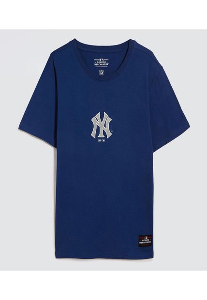 Camiseta Para Hombre Manga Corta Color Azul  Marca Ostu #60091440
