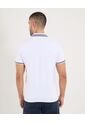 Polo Para Hombre Cuello Tejido Sin Bolsillo Color Blanco Marca Ostu #60110767 de Ostu