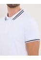 Polo Para Hombre Cuello Tejido Sin Bolsillo Color Blanco Marca Ostu #60110767 de Ostu