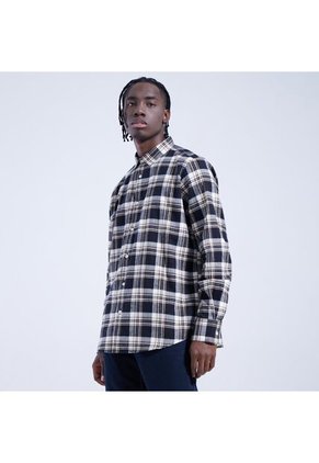 Camisa Para Hombre Manga Larga Sin Bolsillo Color Negro Marca Ostu #60010589